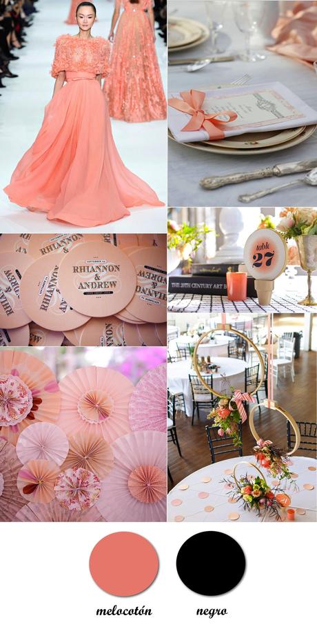 a-kiss-of-colour-colour-monday-2-boda-en-melocoton-y-negro-black-and-peach-wedding-collage copy Colour Monday 4. Boda en melocotón y negro/Black and peach wedding