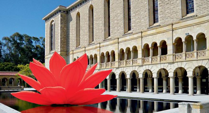 Jardin ciudad arte 04 Instalacion artistica primaveral