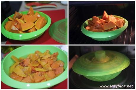 Crema rústica de calabaza asada con curry y jengibre