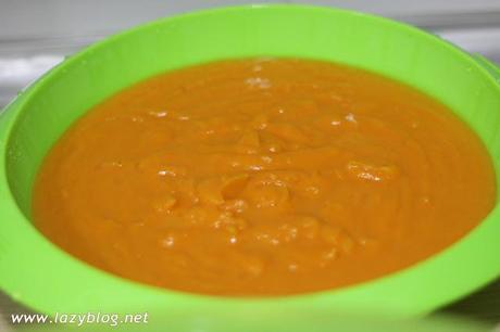 Crema rústica de calabaza asada con curry y jengibre