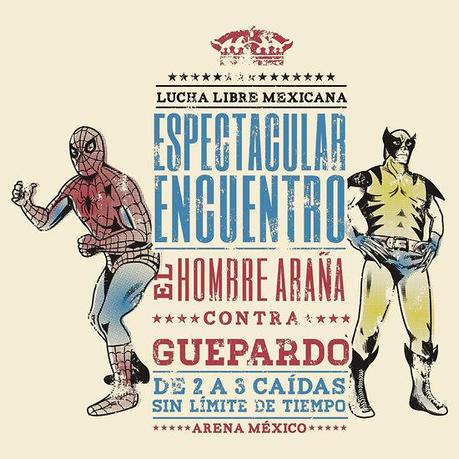Espectacular encuentro de Lucha Libre: El Hombre Araña contra Guepardo
