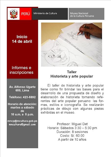 Taller de Historieta y Arte Popular con Miguel Det