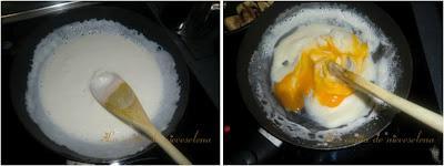 Soufflé de queso y champiñones