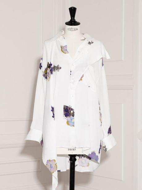 FLOWER ACNE BLOUSE