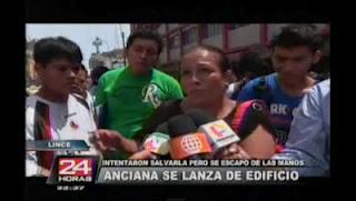 Mujer que sufría de Alzheimer se lanza desde edifico en Lince