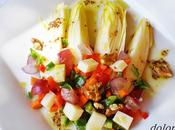 Ensalada endibias queso uvas
