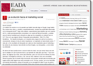 La evolución hacia el marketing social en EADAAlumni