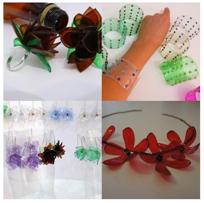 Creaciones con botellas plásticas, un reciclaje hermoso