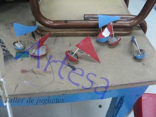 Barquito con cáscara de nuez