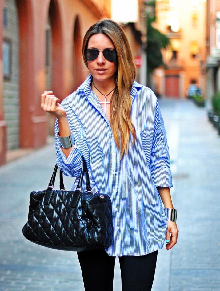 Camisa extralarge fashion blog