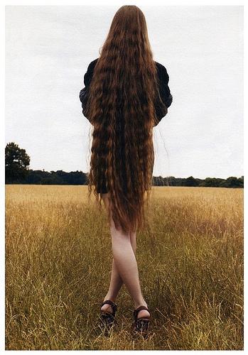 El cabello de Ruslana Korshunova