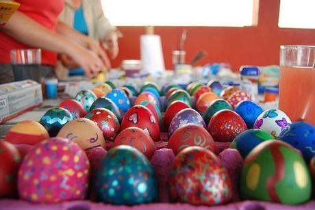 Fiesta huevos pintos Pola Siero, Asturias