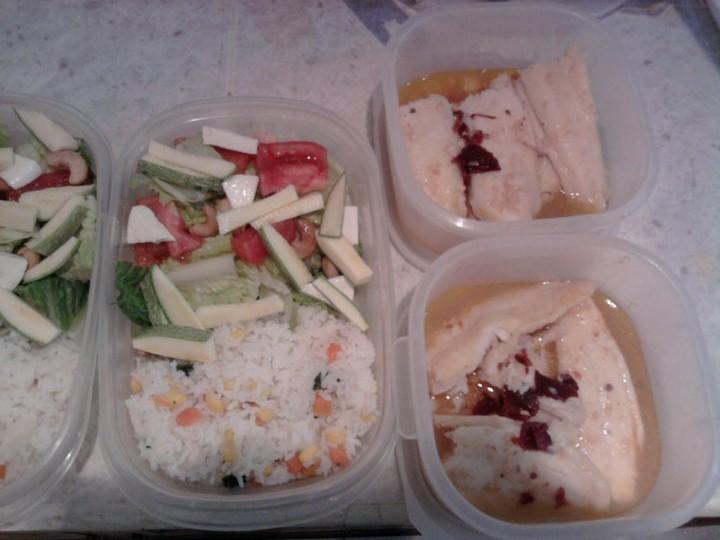 Comiendo sanamente en el trabajo