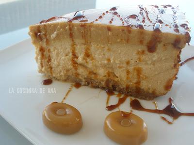 TARTA DE QUESO CON DULCE DE LECHE