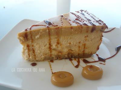 TARTA DE QUESO CON DULCE DE LECHE