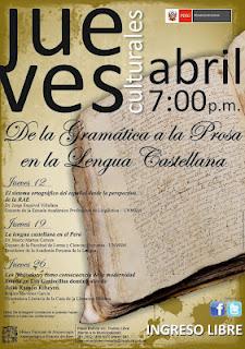 El correcto castellano según la RAE. Conferencias en el Museo de Pueblo Libre.