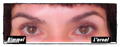 Comparativa: máscaras de pestañas medias: Loreal, Rimmel, Maybelline
