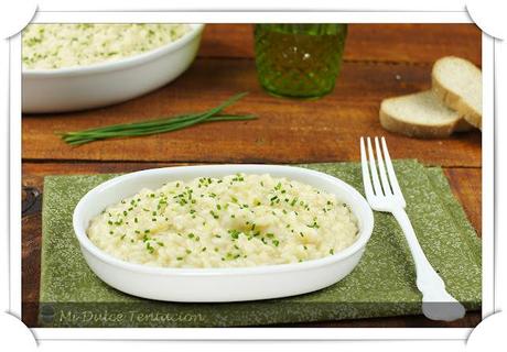 Risotto con Queso Cheddar