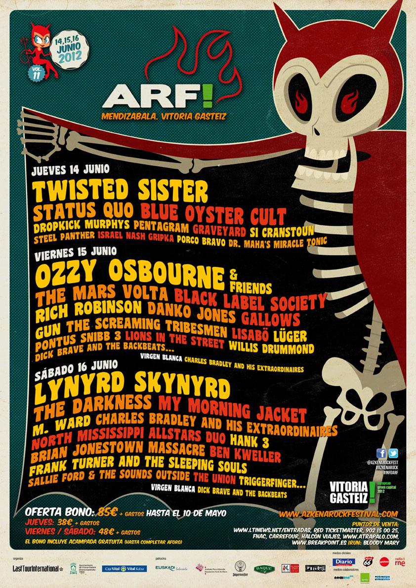 Nuevas confirmaciones y oferta de abonos del Azkena Rock Festival 2012