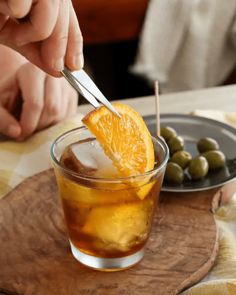 decorar vermut con naranja