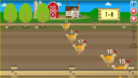 Granja Matemática para aprender a sumar, restar y multiplicar