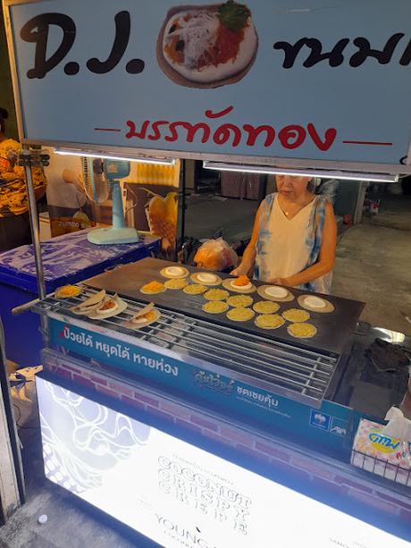 Postre callejero en Bangkok