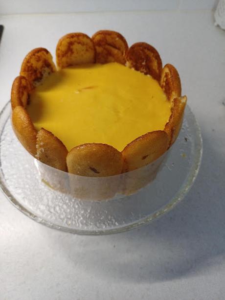 Carlota de mango ,postre navideño postre de mango navideño