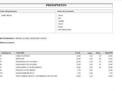 Revision veterinaria, Salva, maltratado en dos días en un barrio marginal (Sevilla)‏