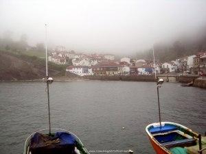 Playa de Tazones en Villaviciosa: Vistas desde espigon puerto