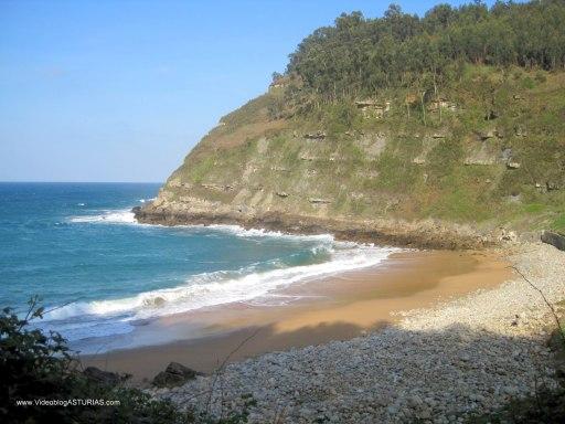 Playa de Meron, en Villaviciosa: Vistas desde montaña