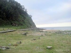 Playa España en Villaviciosa: Zona verde