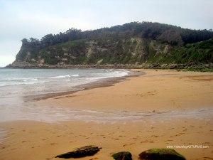 Playa España en Villaviciosa: Orilla en marea baja