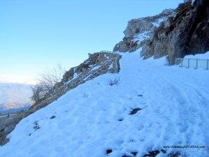 Alto del Angliru: Cuesta Las Cabras nevada