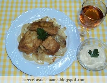 Receta de Bacalao con cebolla