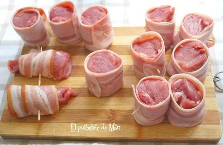 MEDALLONES DE SOLOMILLO CON GUARNICION VERDE