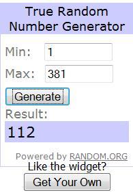 Fallo del Sorteo Cinder