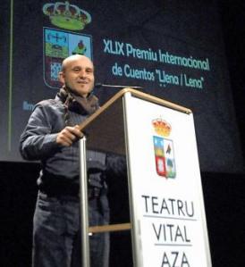 Recogida del 49º premio de cuentos Lena, en Asturias