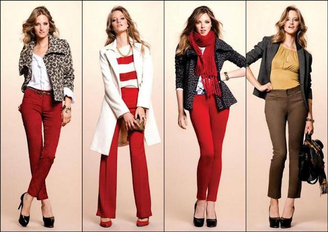 Los pantalones de color ya son un clásico este invierno 2012!