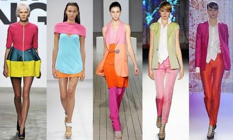 pastels and bright colors