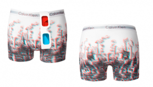 Ropa interior en 3D por Calvin Klein