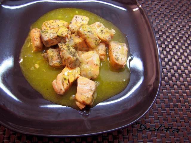 SALMÓN EN SALSA DE NARANJA