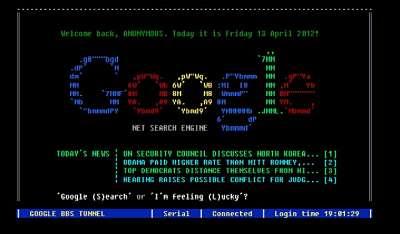 Actualidad Informática. Google simulado como BBS. Rafael Barzanallana