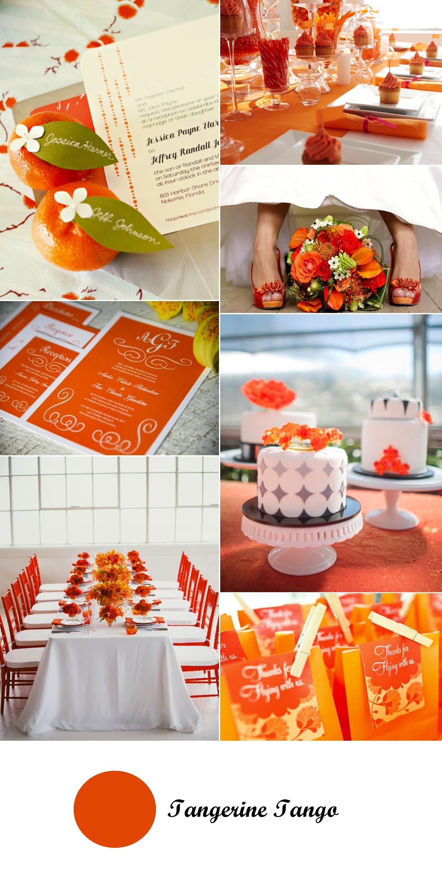 Colour Monday 5. Boda con toques tangerine tango/Tangerine tango wedding