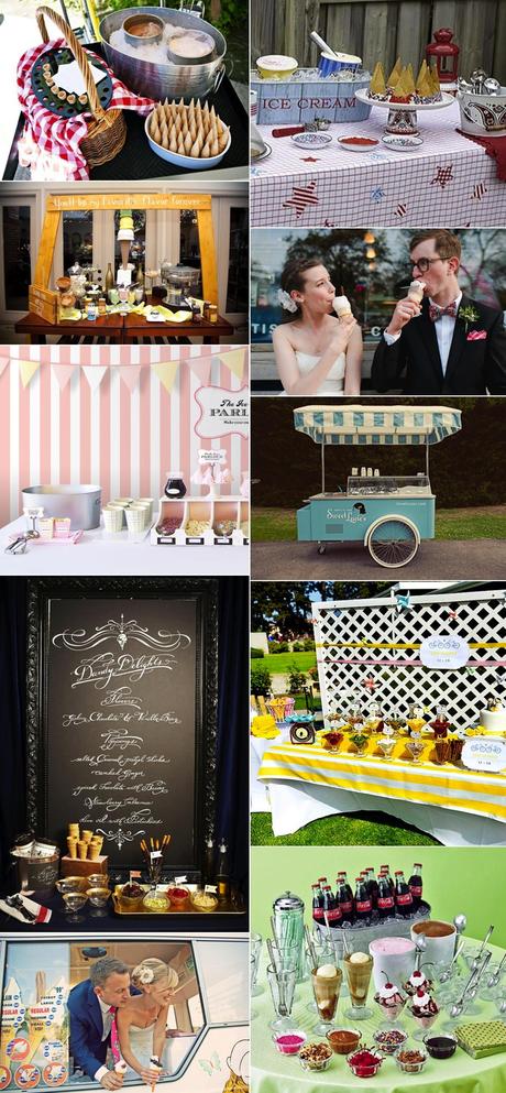 Buffet de helados para tu boda/Ice cream bar for your wedding