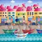 Elegir cuadros contemporáneos y coloreados