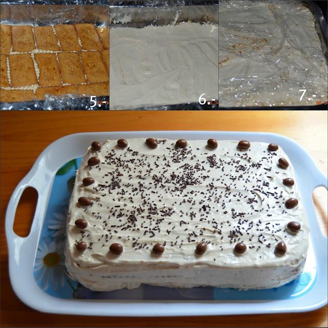 POSTRE DE CAFÉ CON GALLETAS DE CANELA
