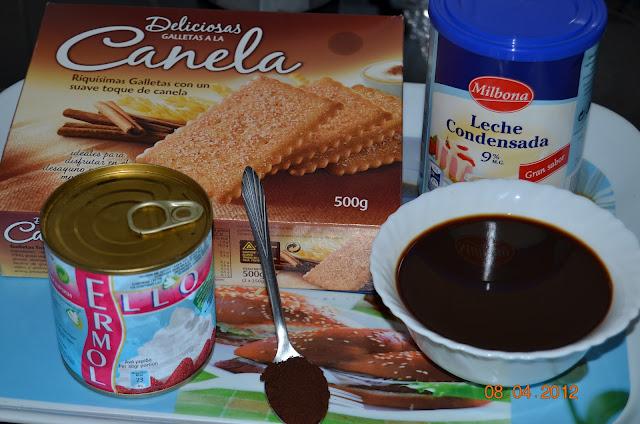 POSTRE DE CAFÉ CON GALLETAS DE CANELA