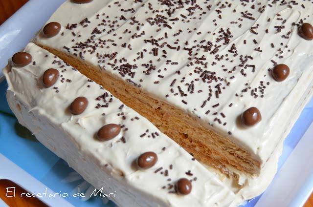 POSTRE DE CAFÉ CON GALLETAS DE CANELA
