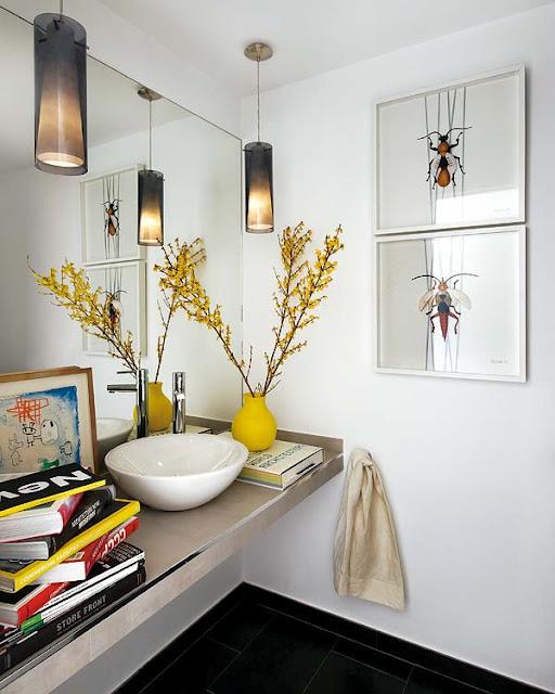 Pinceladas de color amarillo en un piso madrileño