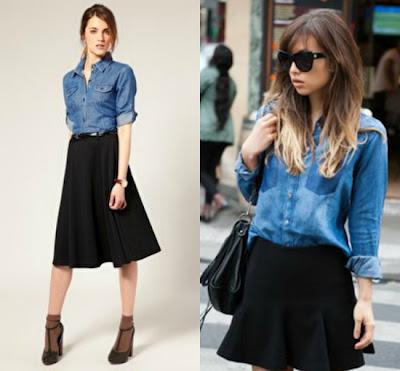 Camisas vaqueras en primavera